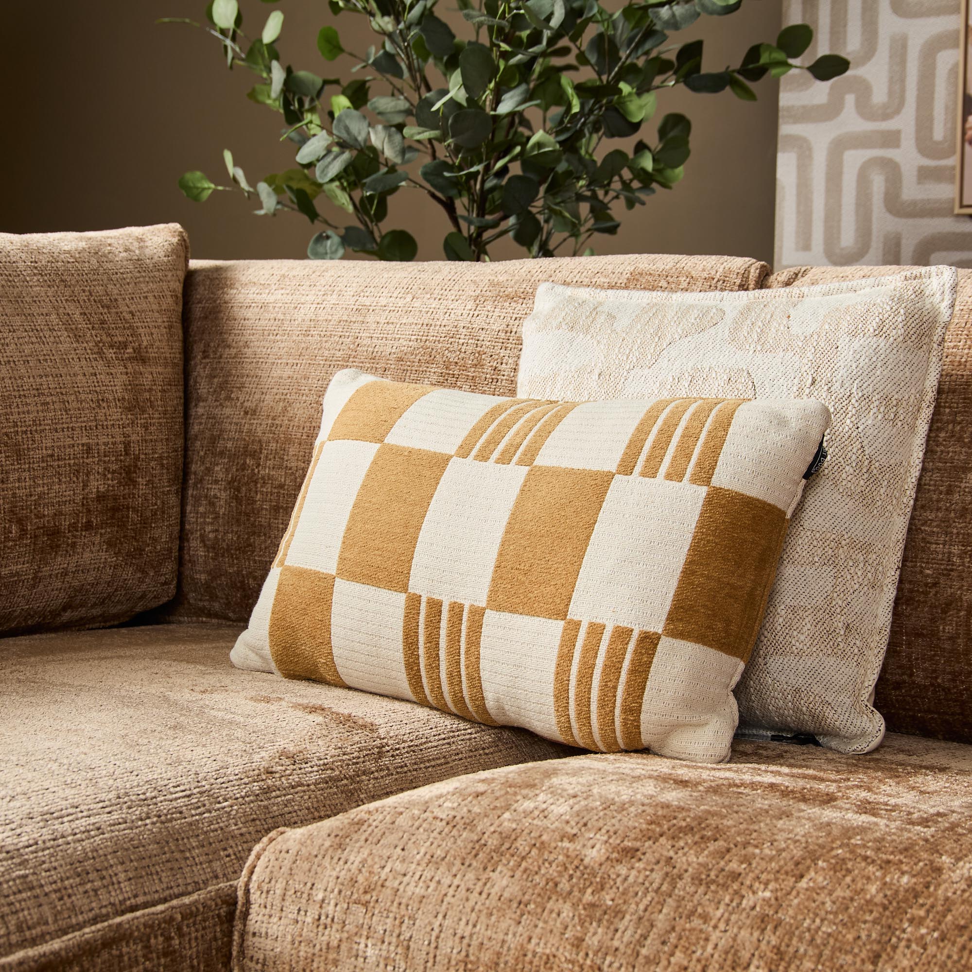 MySofa Teddy Hoekbank Cinnamon Divan Links+2,5 zits