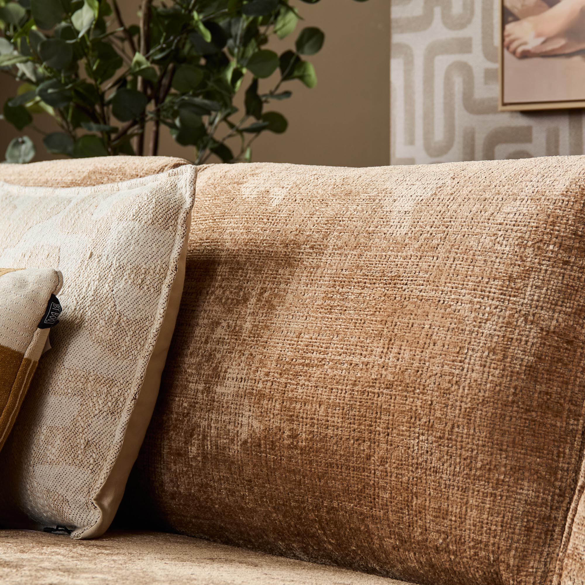 MySofa Teddy Hoekbank Cinnamon Divan Links+2,5 zits