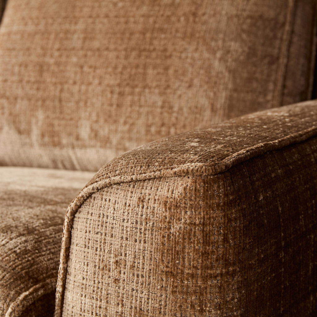 MySofa Teddy Hoekbank Cinnamon Divan Links+2,5 zits