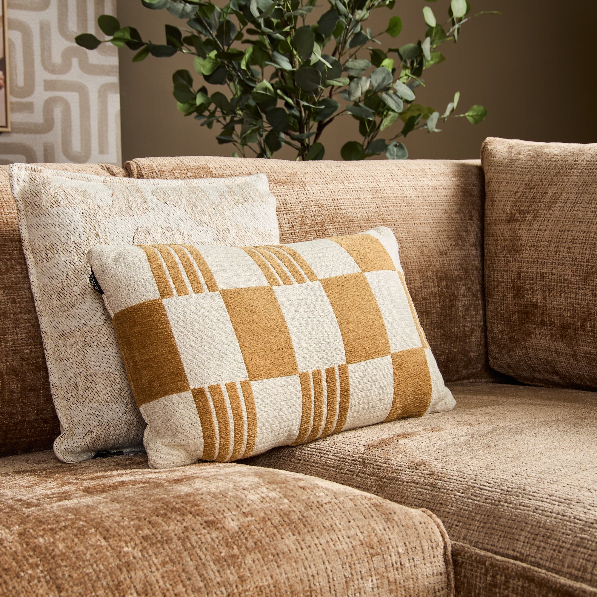MySofa Teddy Hoekbank Cinnamon 2,5 zits+Divan Rechts