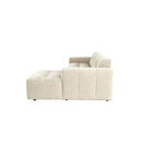MySofa Ruby Hoekbank Beige  2,5 zits AL + Lounge R