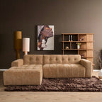 MySofa Ruby Hoekbank Camel Lounge L + 2,5 zits AR