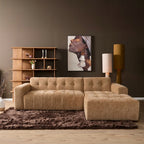 MySofa Ruby Hoekbank Camel 2,5 zits AL + Lounge R