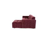 MySofa Ruby Hoekbank Paars  2,5 zits AL + Lounge R