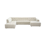 MySofa Ruby U-bank Beige Ottomane L + 2,5 + Lounge R