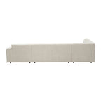 MySofa Ruby U-bank Beige Ottomane L + 2,5 + Lounge R