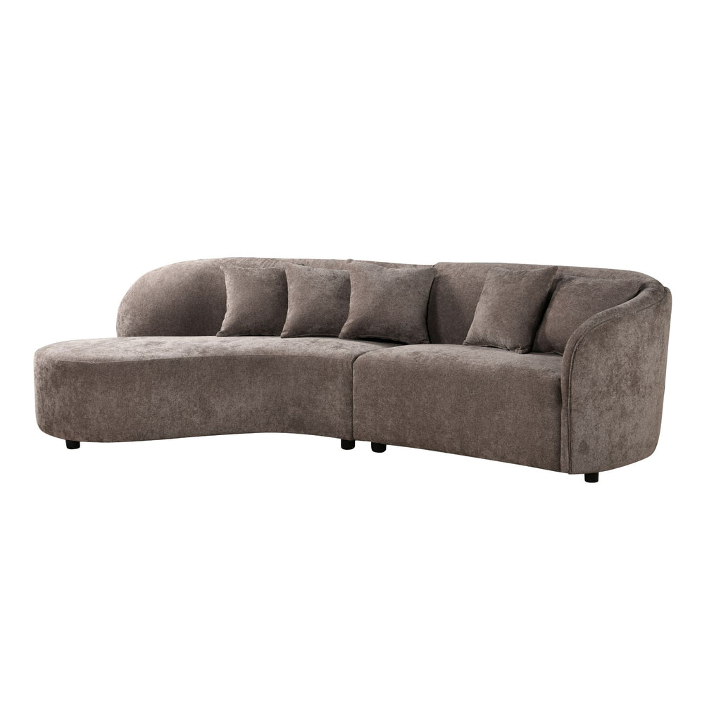 MySofa Novi Hoekbank Grijs Lounge L + 3 zits