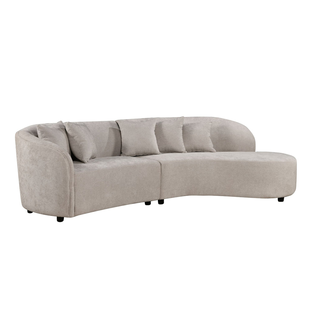 MySofa Novi Hoekbank Licht Grijs 3 zits + Lounge R