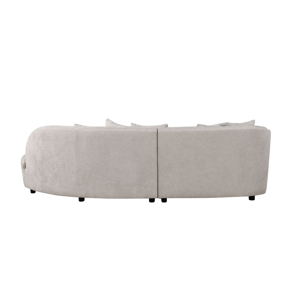 MySofa Novi Hoekbank Licht Grijs 3 zits + Lounge R