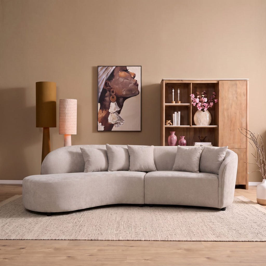 MySofa Novi Hoekbank Licht  Grijs Lounge L + 3 zits