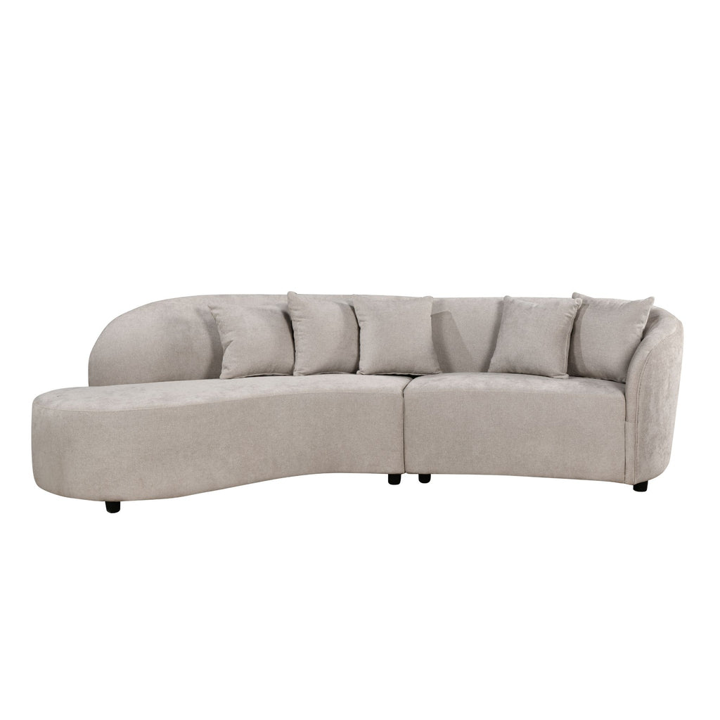 MySofa Novi Hoekbank Licht  Grijs Lounge L + 3 zits