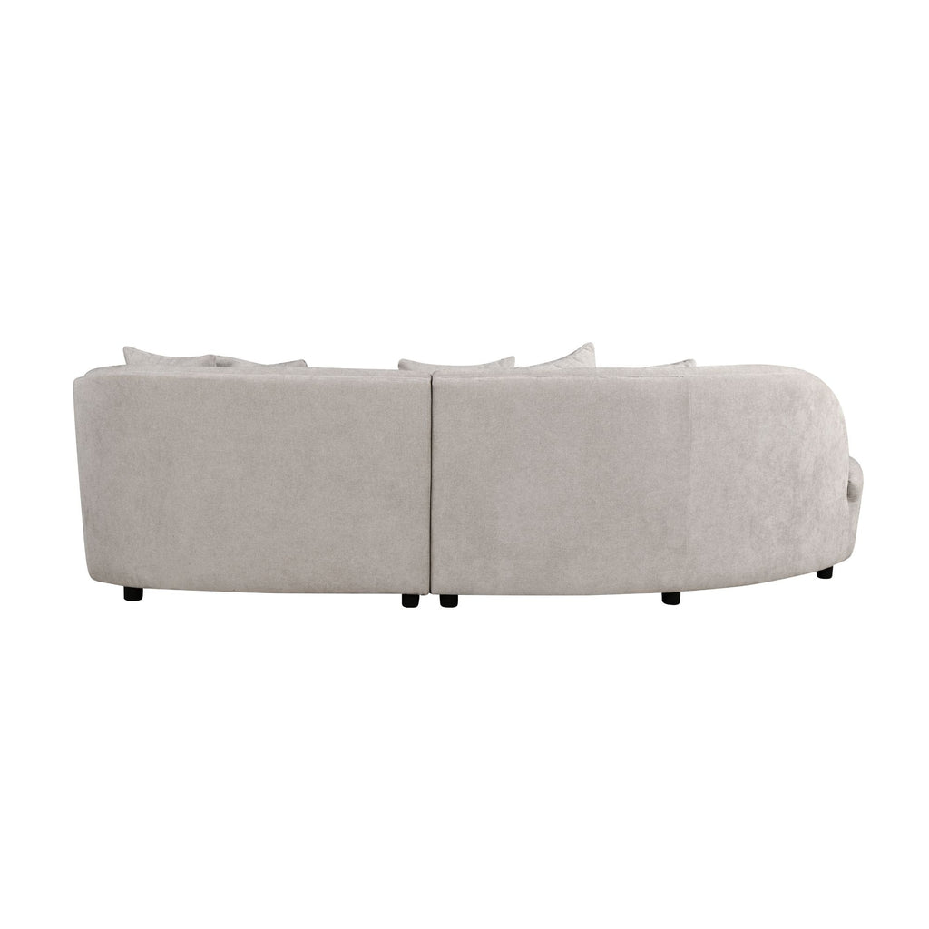 MySofa Novi Hoekbank Licht  Grijs Lounge L + 3 zits