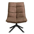 Fauteuil Lucas - Microleder Taupe
