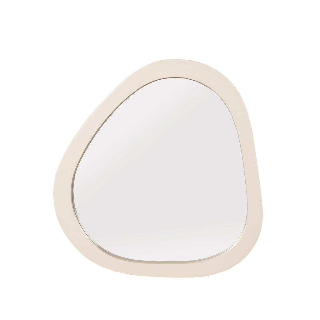 Spiegel Lou, 57 x 55 cm, organisch, zand mangohout