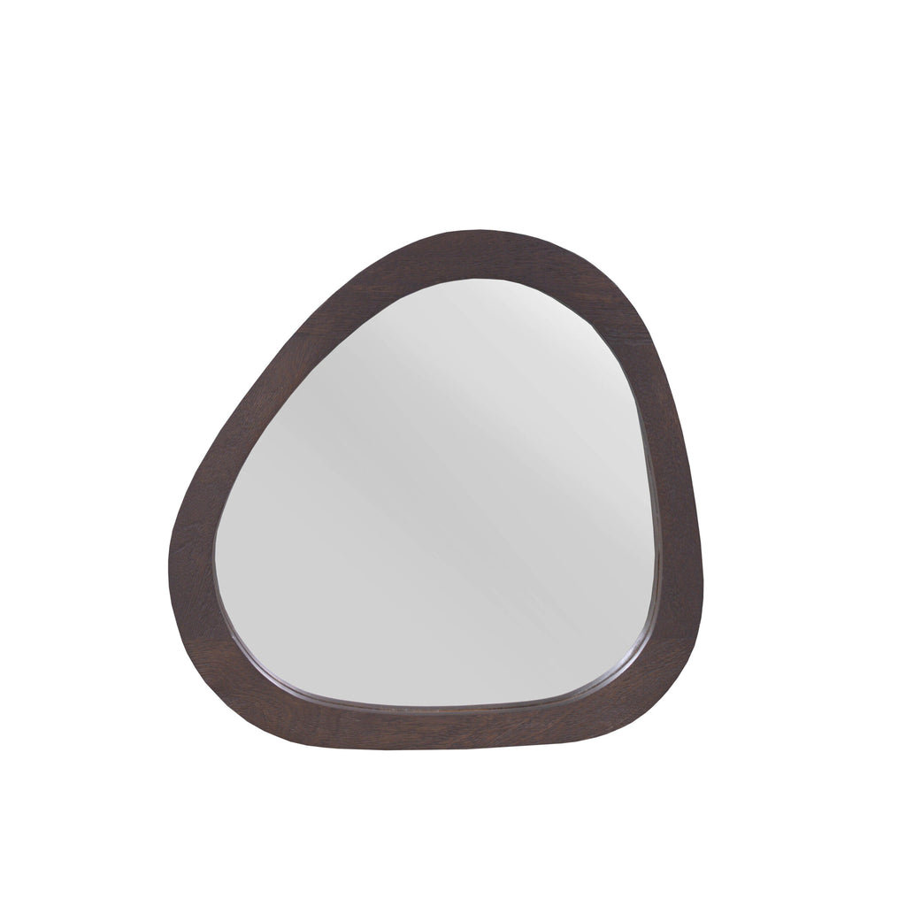 Spiegel Lou, 45 x 43 cm, organisch, bruin mangohout