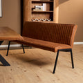 Eetkamerbank Tivoli Bull | 185 cm | Cognac
