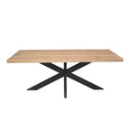 Eettafel Dakota, 200 x 100 cm, rechthoekig, naturel mangohout