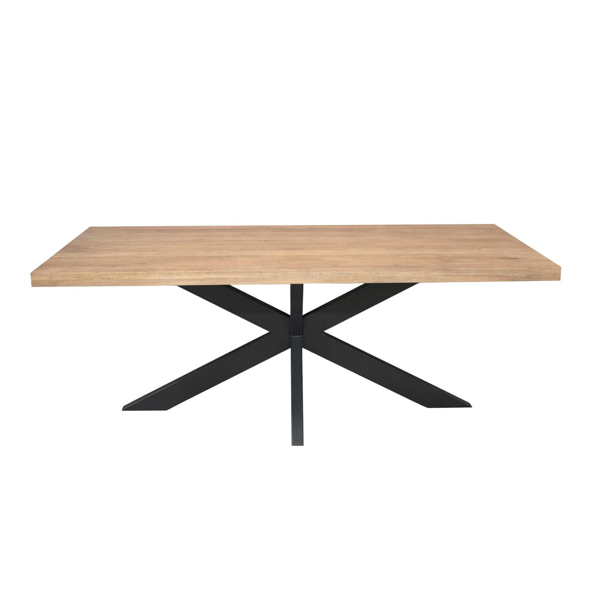 Eettafel Dakota, 200 x 100 cm, rechthoekig, naturel mangohout