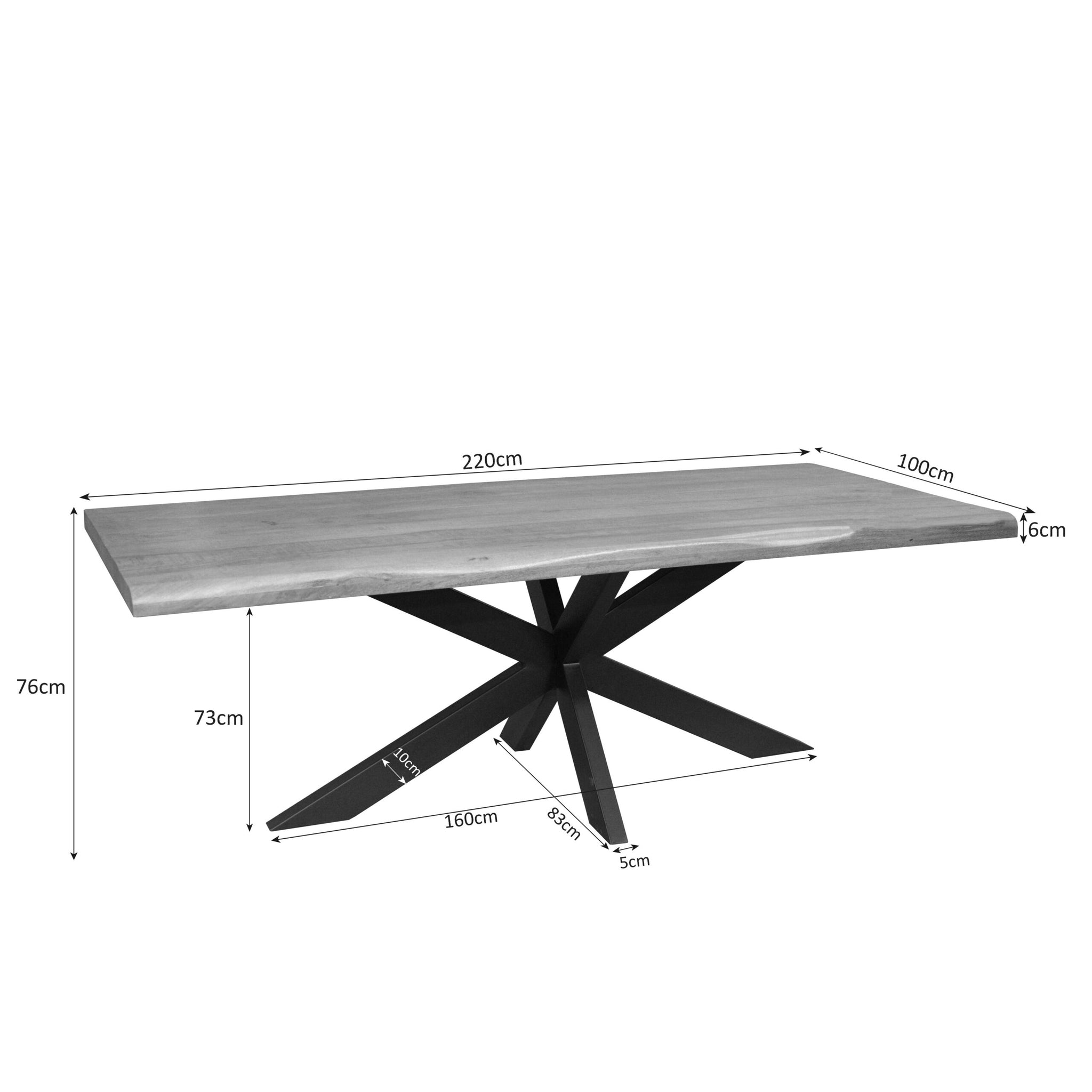 Boomstamtafel Dakota | 220 cm