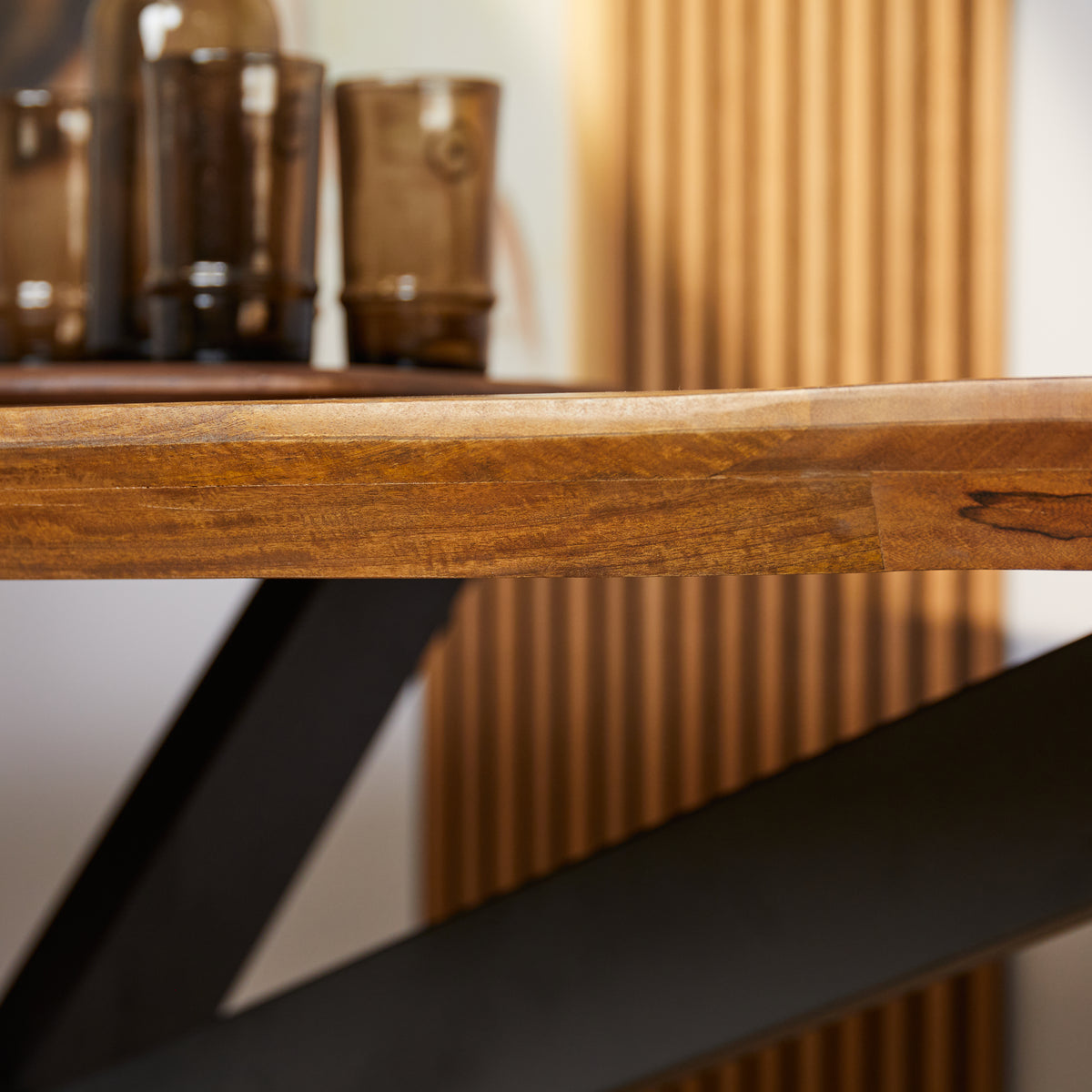 Eettafel Brandy, 160 x 90 cm, ovaal, mangohout