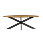 Eettafel Brandy, 160 x 90 cm, ovaal, mangohout