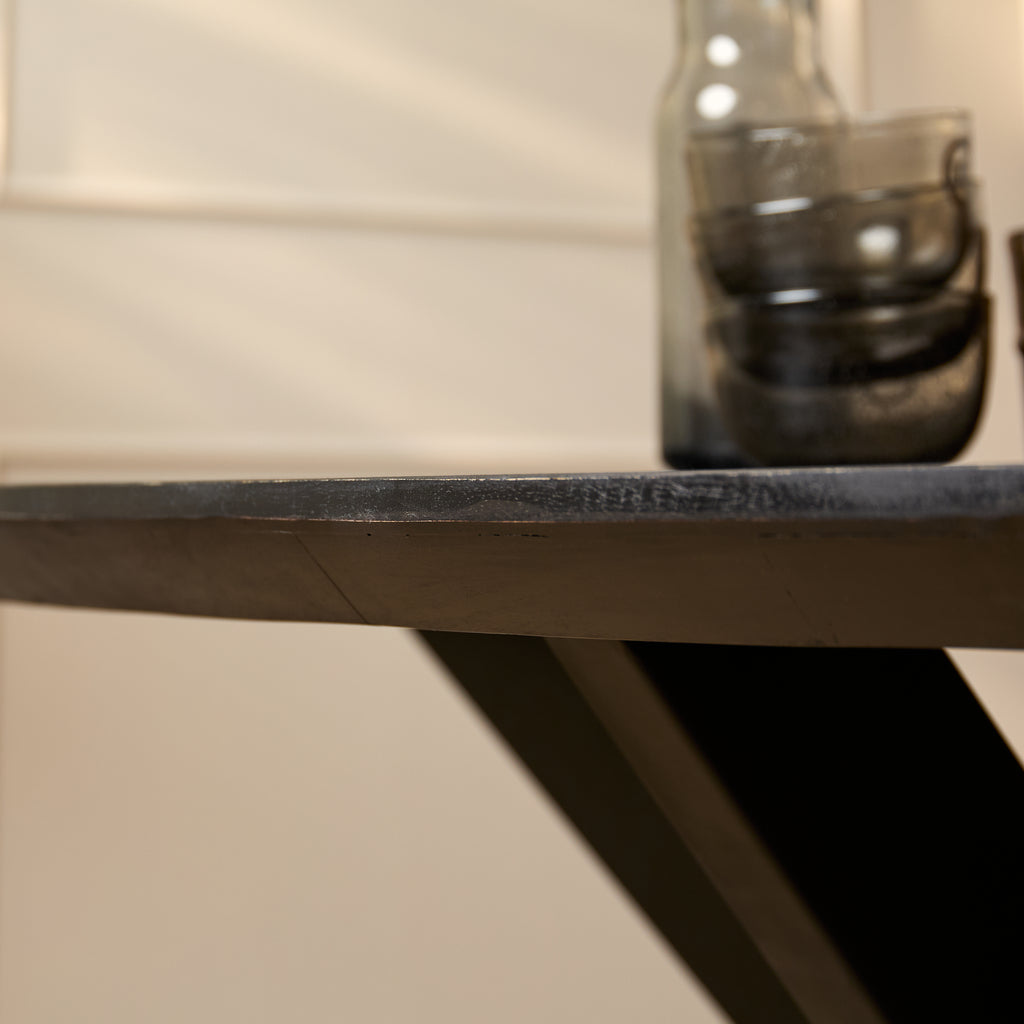 Eettafel Brandy Black | 210 cm | Ovaal