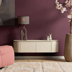 Zwevend tv-meubel Ambiance, 120 cm, naturel mangohout
