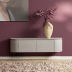 Zwevend tv-meubel Ambiance, 120 cm, naturel mangohout