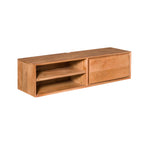 Zwevend tv-meubel Ambiance, 120 cm, naturel mangohout