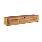 Zwevend tv-meubel Ambiance, 160 cm, naturel mangohout