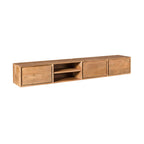 Zwevend tv-meubel Ambiance, 200 cm, naturel mangohout
