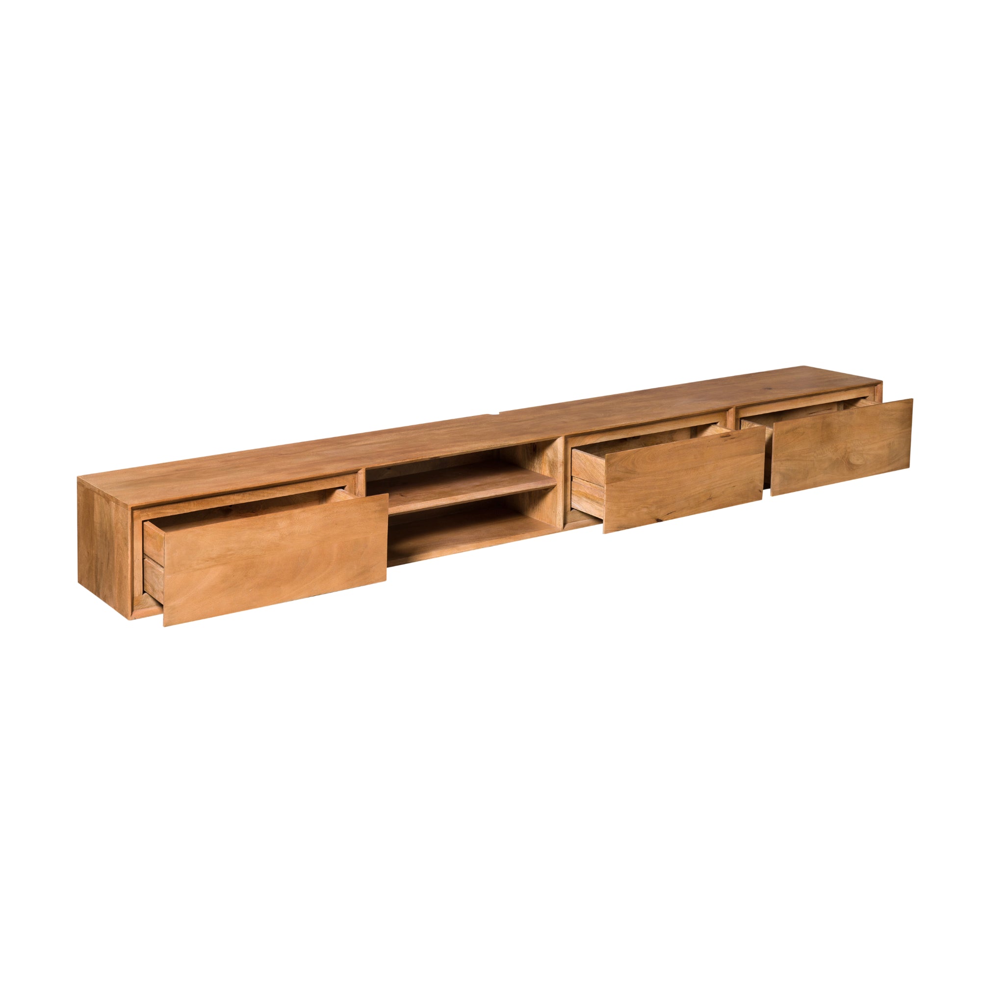 Zwevend tv meubel Ambiance Naturel | 240 cm