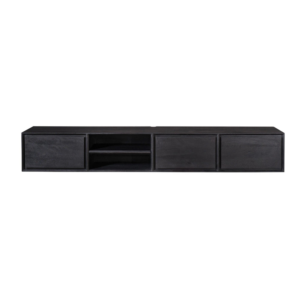 Zwevend tv meubel Ambiance Black | 200 cm