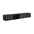 Zwevend tv meubel Ambiance Black | 200 cm