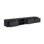 Zwevend tv meubel Ambiance Black | 200 cm