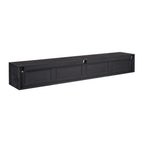 Zwevend tv meubel Ambiance Black | 200 cm