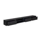 Zwevend tv meubel Ambiance Black | 280 cm