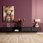 Zwevend tv meubel Ambiance Black | 280 cm