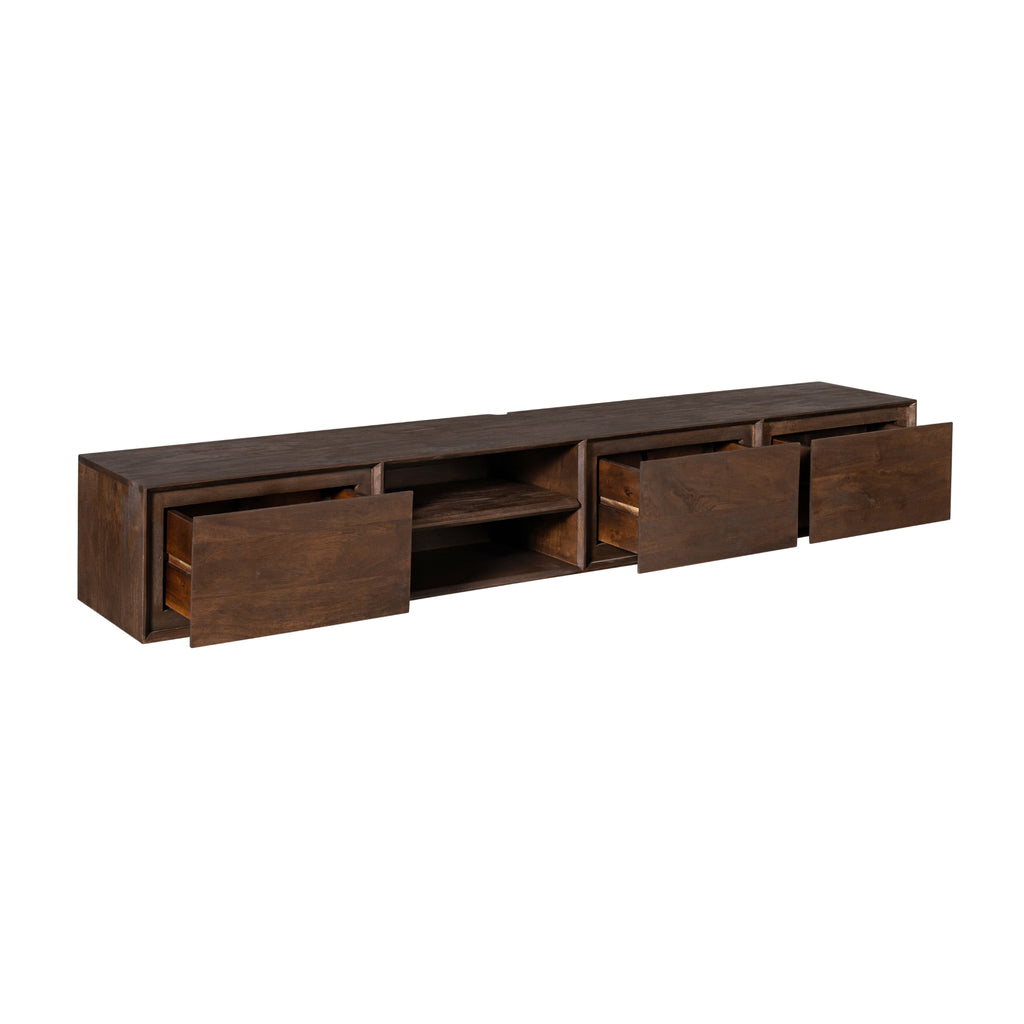 Zwevend tv meubel Ambiance Brown | 200 cm