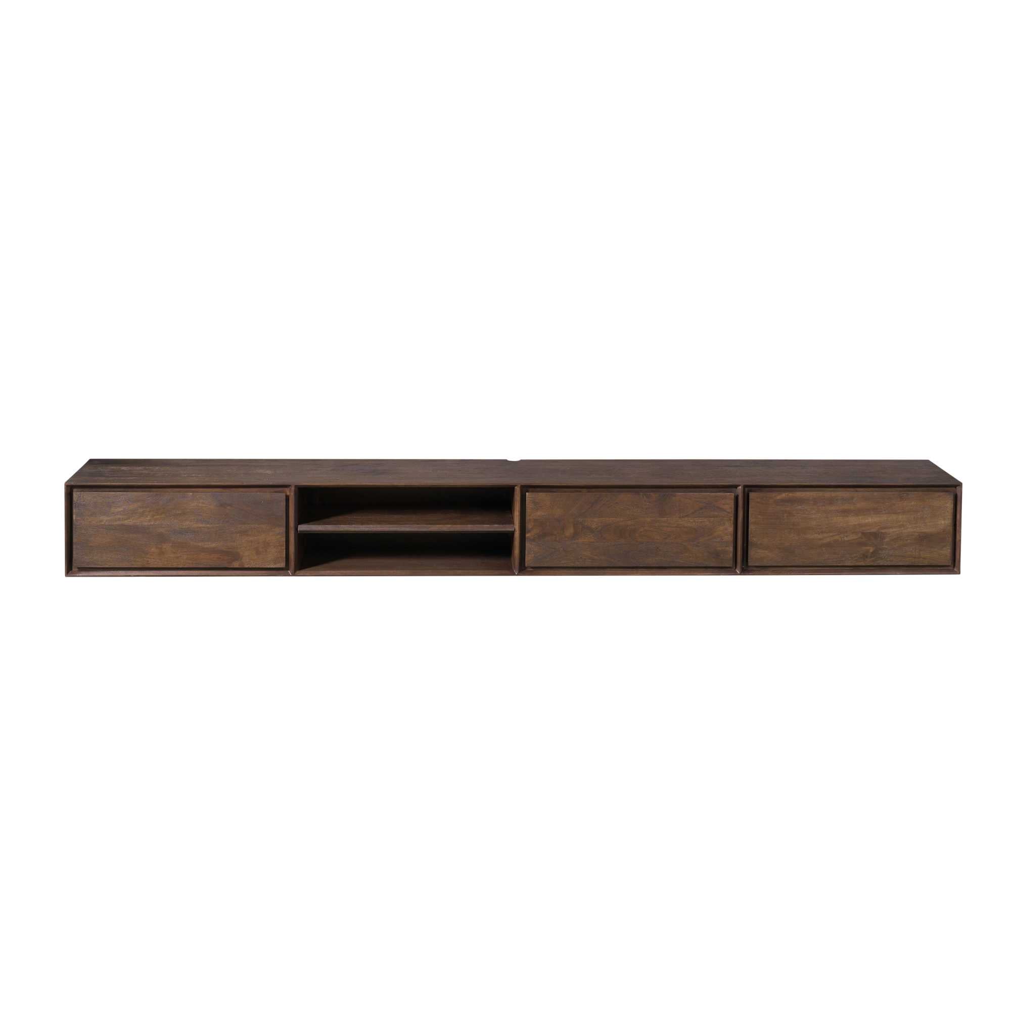 Zwevend tv meubel Ambiance Brown | 280 cm