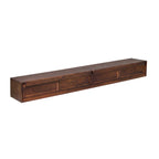 Zwevend tv-meubel Ambiance, 280 cm, bruin mangohout