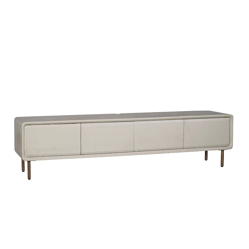 Zwevend tv-meubel Allure, 200 cm, zand mangohout