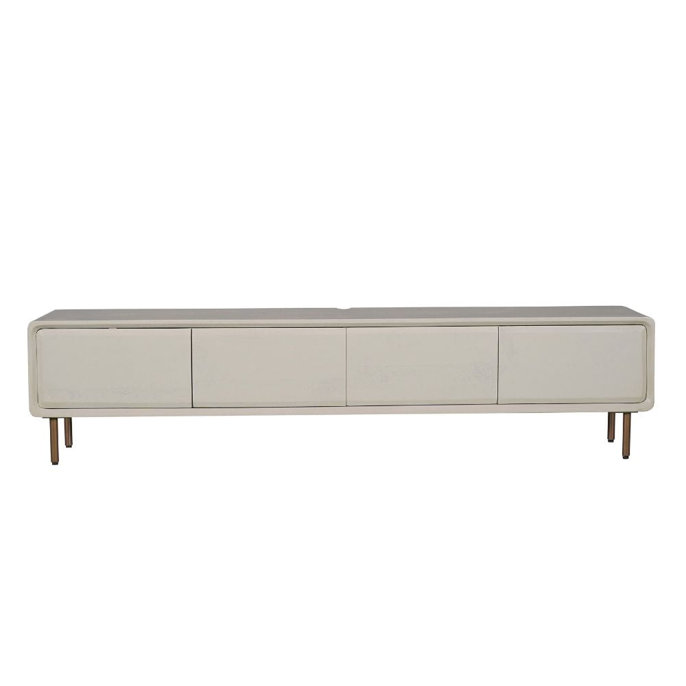 Zwevend tv-meubel Allure, 200 cm, zand mangohout