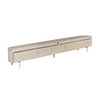 Tv-meubel Excellent, 280 cm, zand mangohout, zwevend of op pootjes