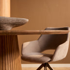 Eettafel Solana | 240 cm | Naturel | Ovaal