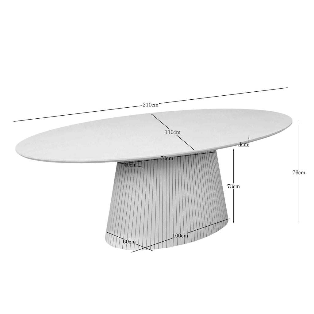 Salontafel Solana, Ø 50 cm, zand mangohout