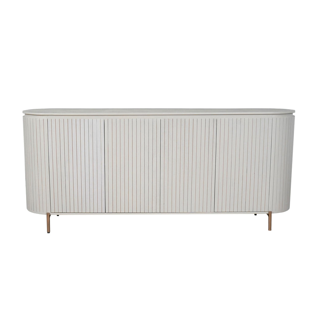 Salontafel Solana, Ø 50 cm, zand mangohout