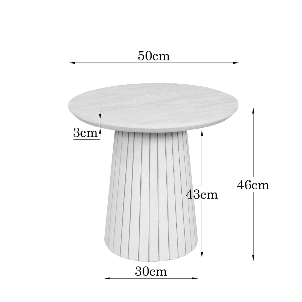 Salontafel Solana Zand Mangohout 50 cm