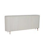 Salontafel Solana, Ø 50 cm, zand mangohout