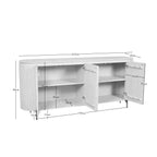 Salontafel Solana, Ø 50 cm, zand mangohout